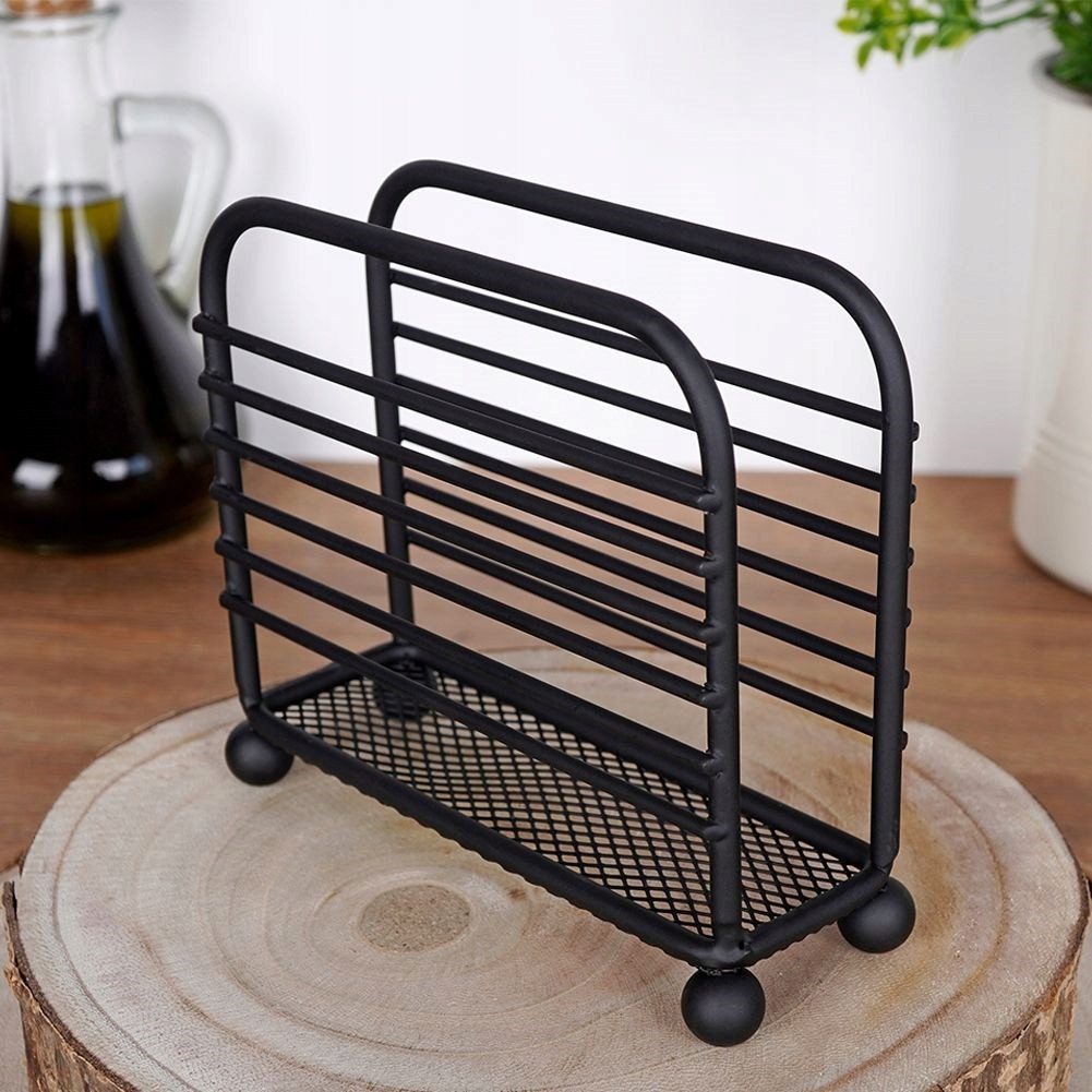 Serwetnik Vilde metal czarny 1 szt. Szerokość produktu 4.5 cm