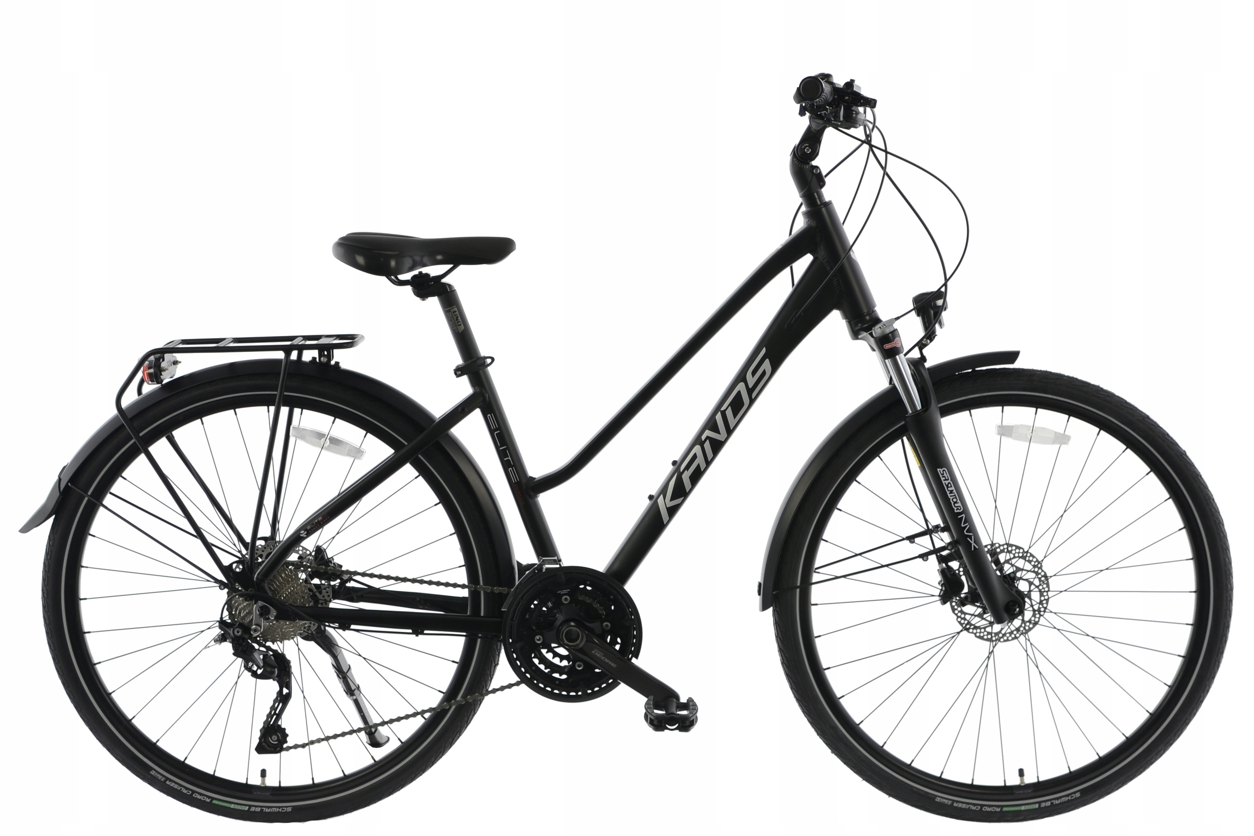 Rower Trekkingowy 28 Elite Pro Deore D czarny mat R19"