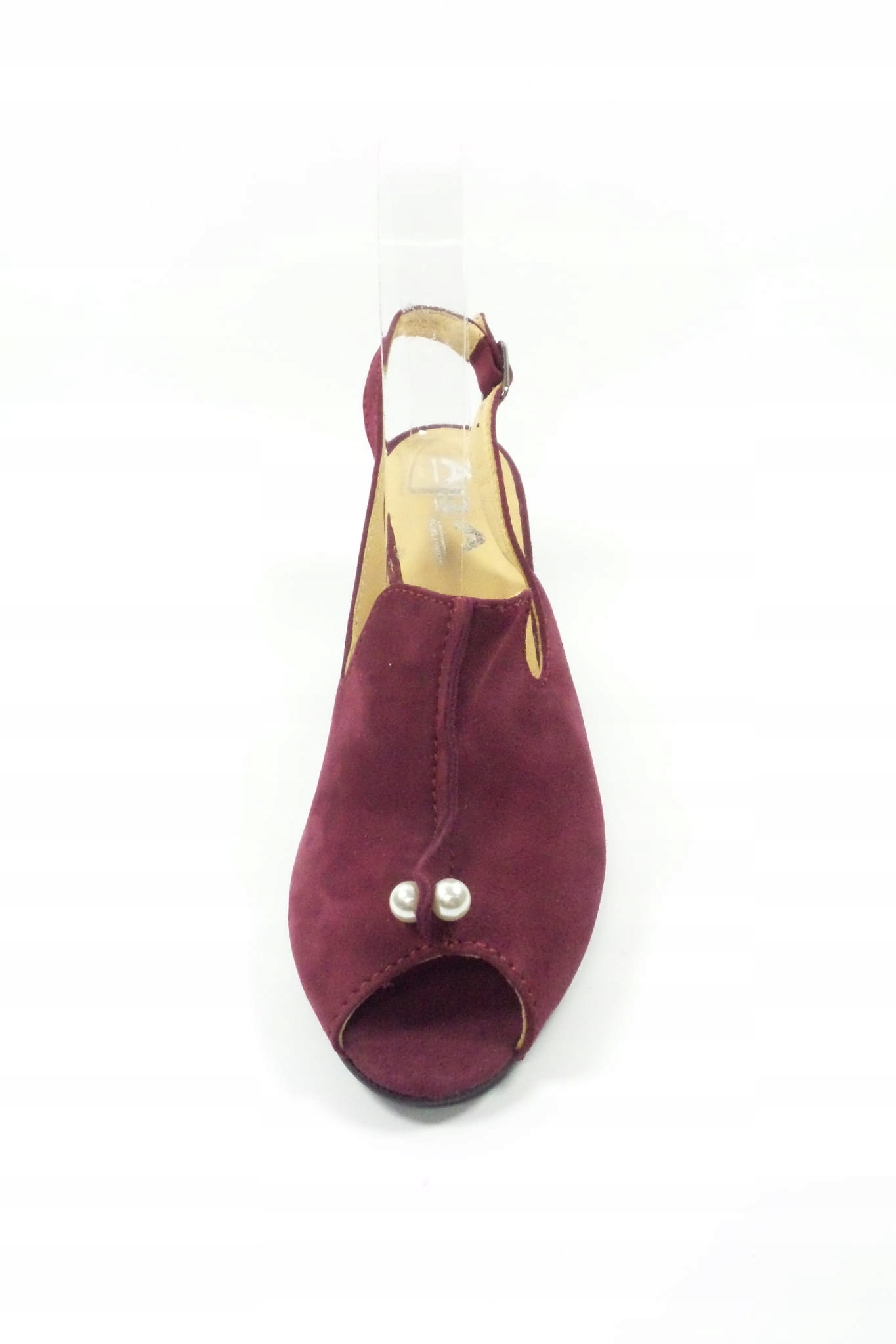 Sandały damskie Aga 5266 bordo 36 Materiał wkładki skóra naturalna