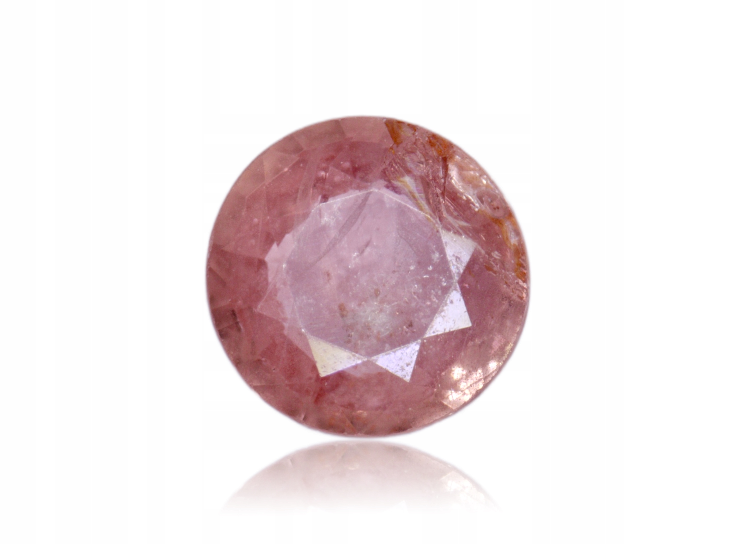 Safír 0.25ct Růžový Kulatý eCertifikát Wbd