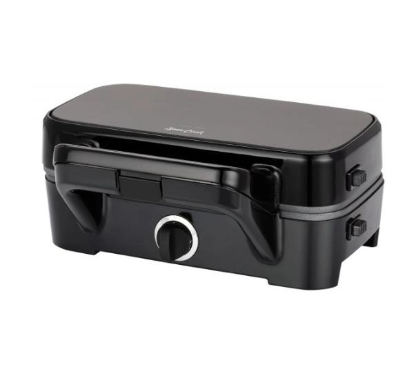 Opiekacz Sam Cook PSC-120/B 3w1 Trójkąty Gofry Grill 1200W Czarny