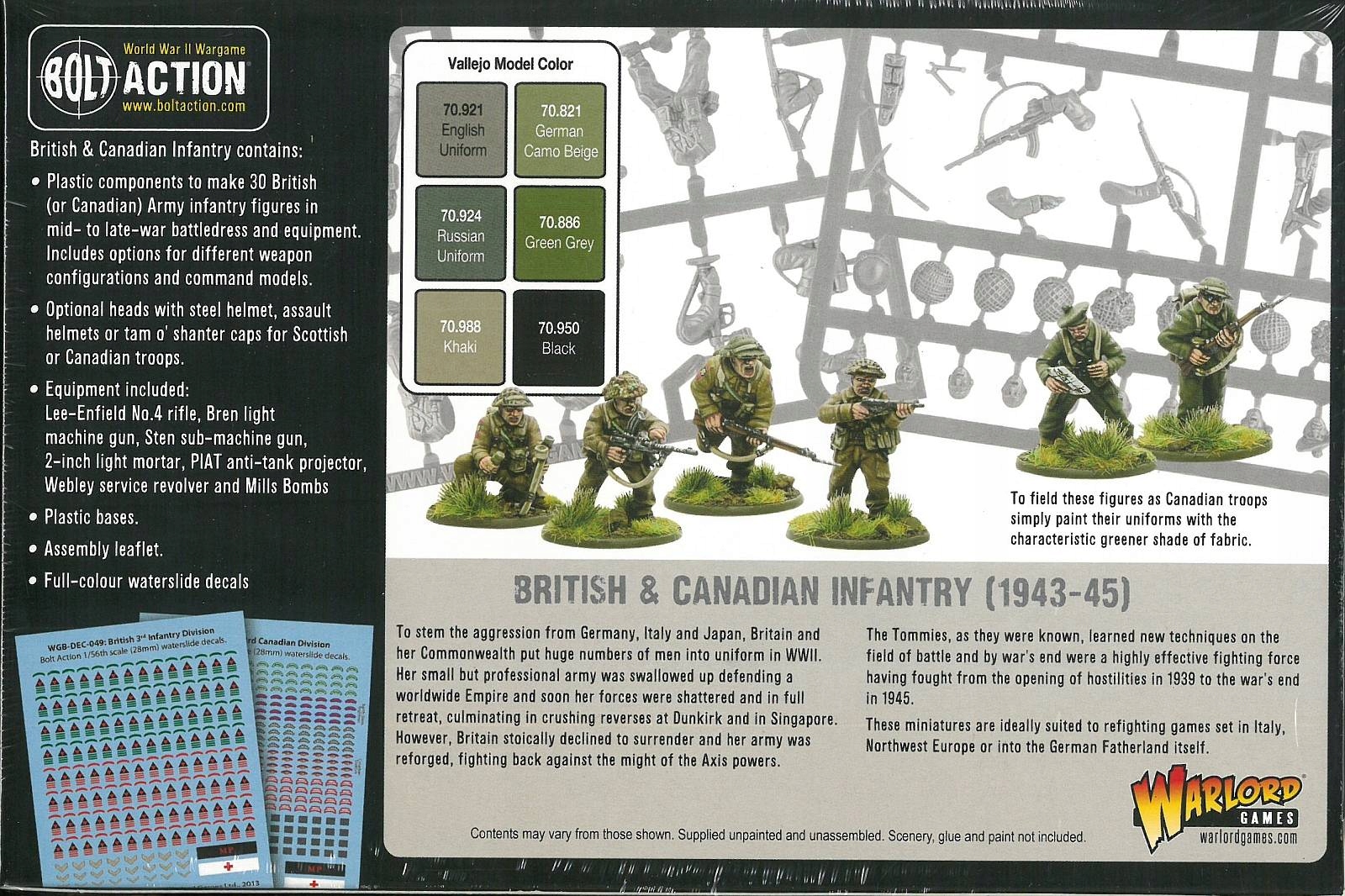 Bolt Action British & Canadian Army Infantry System Bolt Action