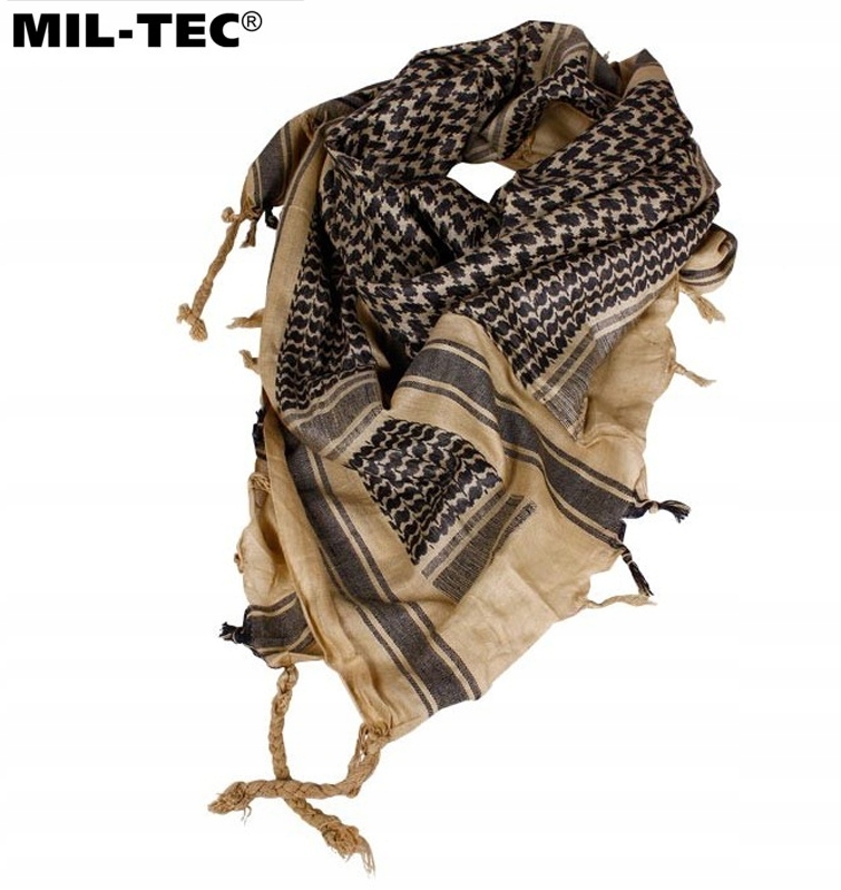 ARAFATKA CHUSTA KEFIJA SHEMAGH WOJSKOWA MIL-TEC 110X110cm KHAKI CZARNA Marka Mil-Tec