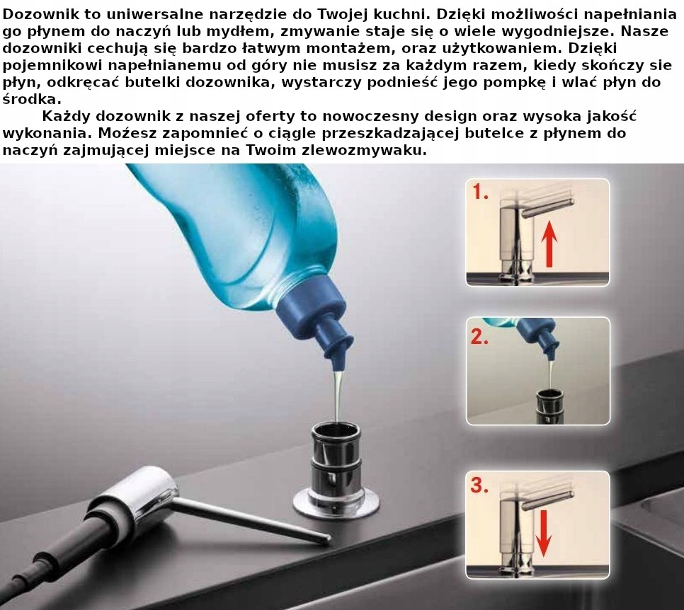 DOZOWNIK PŁYNU OCEANID AJRA CHROM (EA01-01) Kod producenta EA01-01