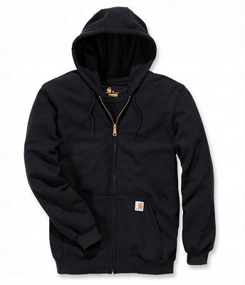 Carhartt Midweight Zip Hoodie Black L pánská rozepínací mikina černá