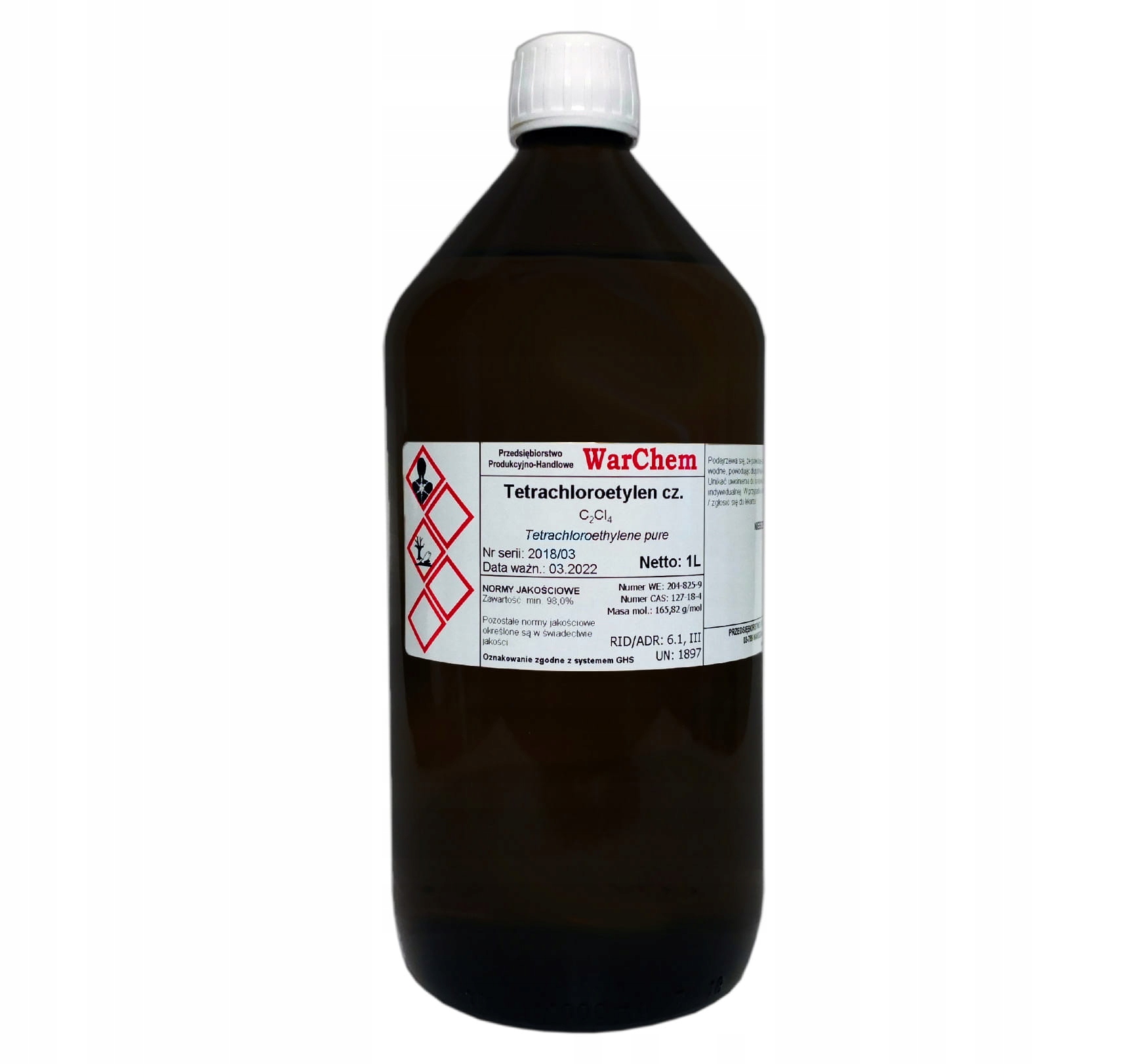 

Czterochloroetylen 1L Warchem [58497]