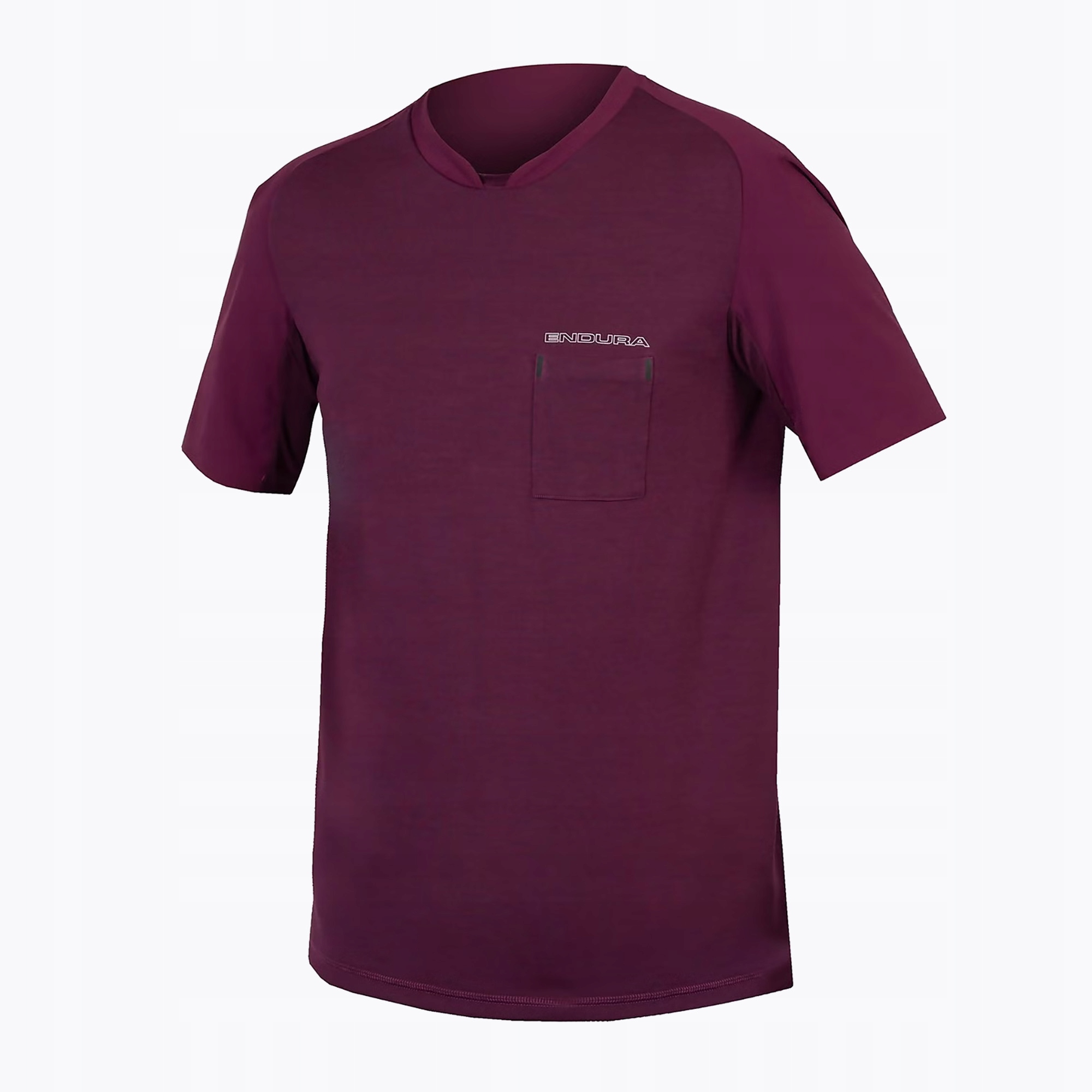 Koszulka rowerowa męska Endura GV500 Foyle Tech aubergine XL