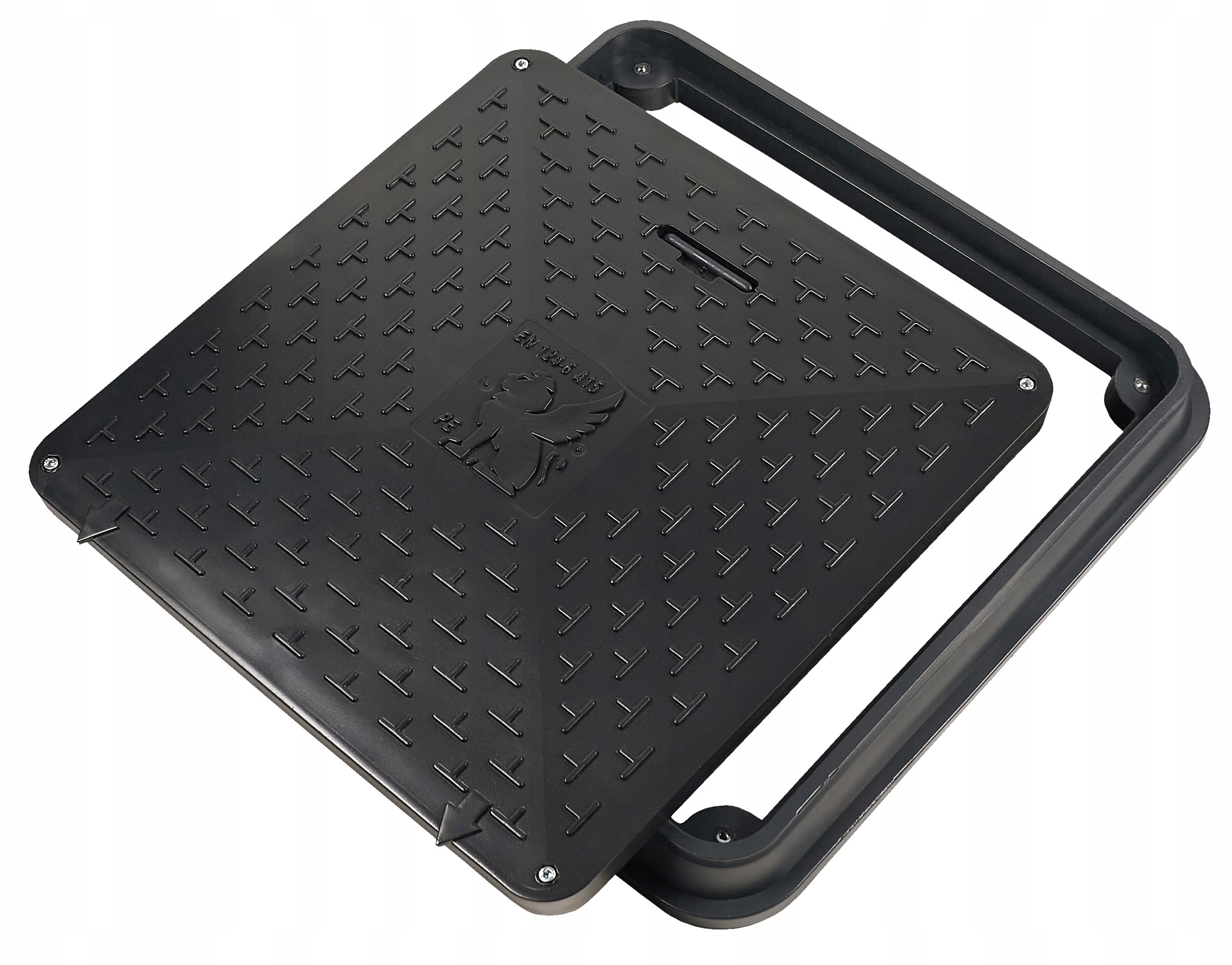 Kryt poklopu pro septik Studna Čtvercový 600x600 A15 Zámek Produkt Polský