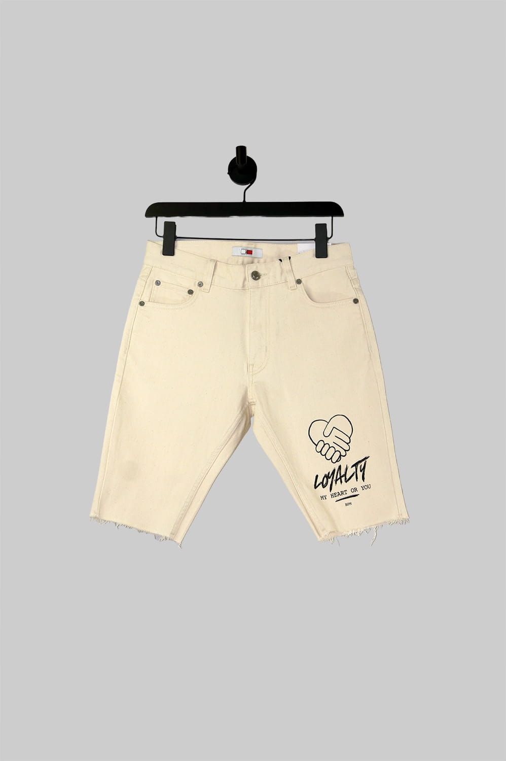 Tommy Hilfiger Ecru Šortky S Potiskem (28)