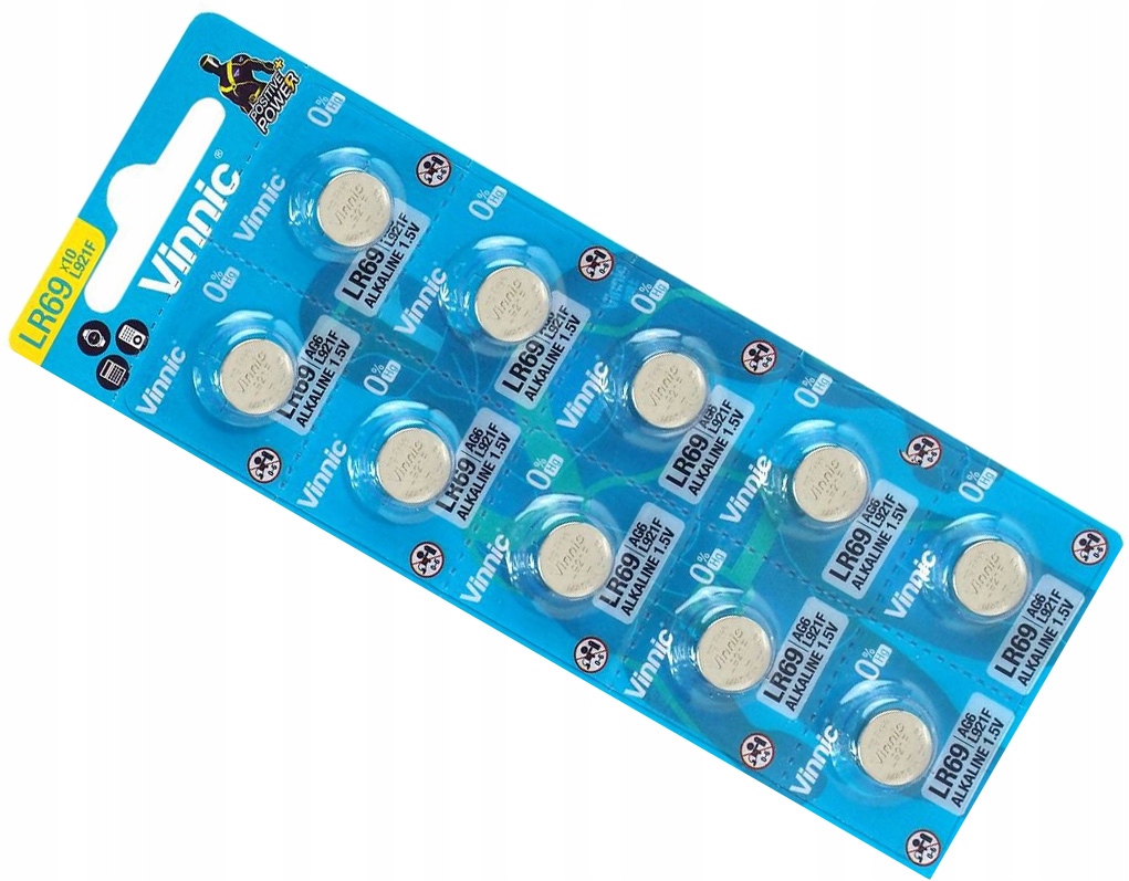 

10x Bateria Alkal. Vinnic L921 F AG6 G6 LR69 920