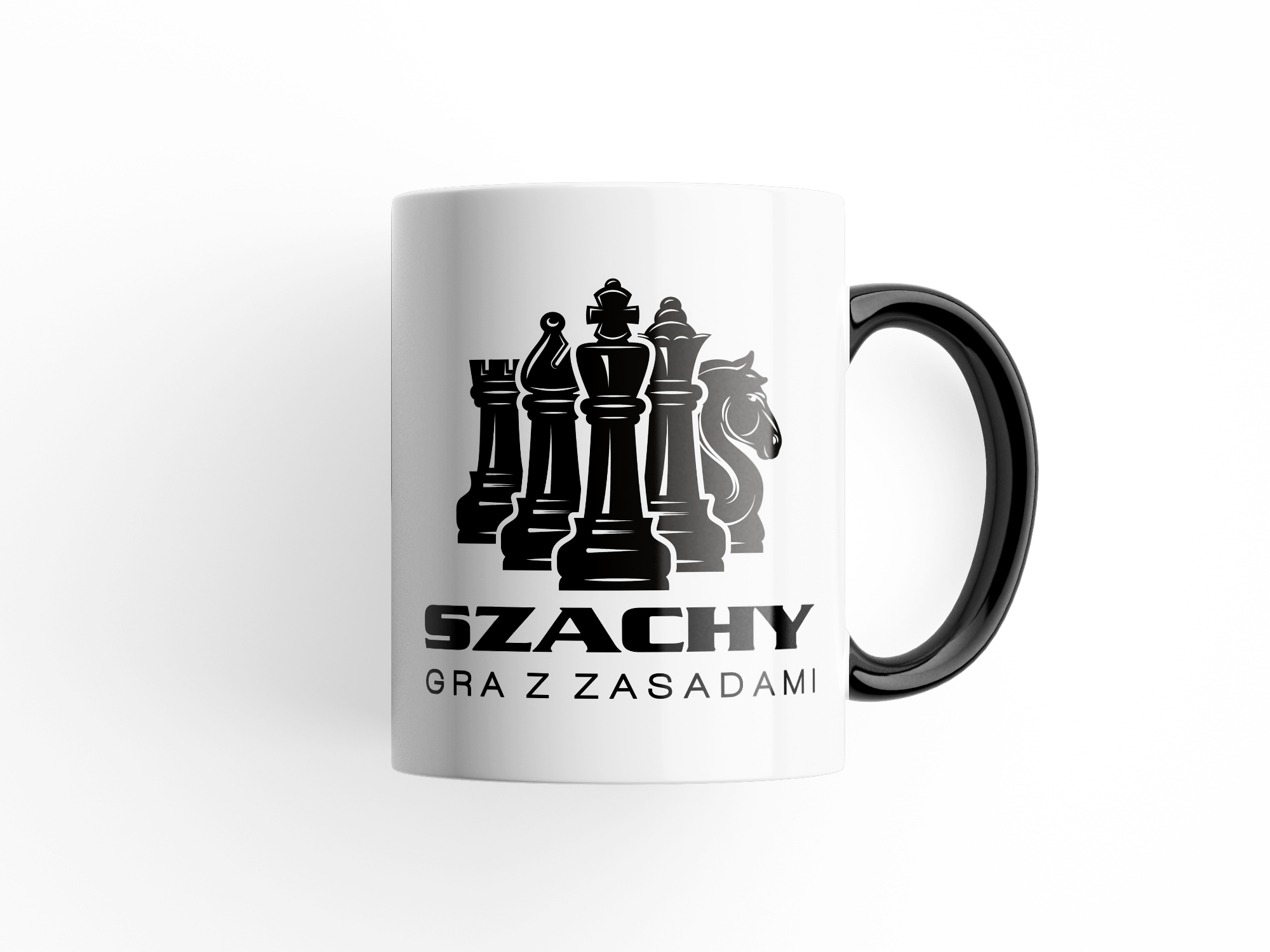 Kubek z nadrukiem Szachy gra z zasadami Materiał wykonania ceramika