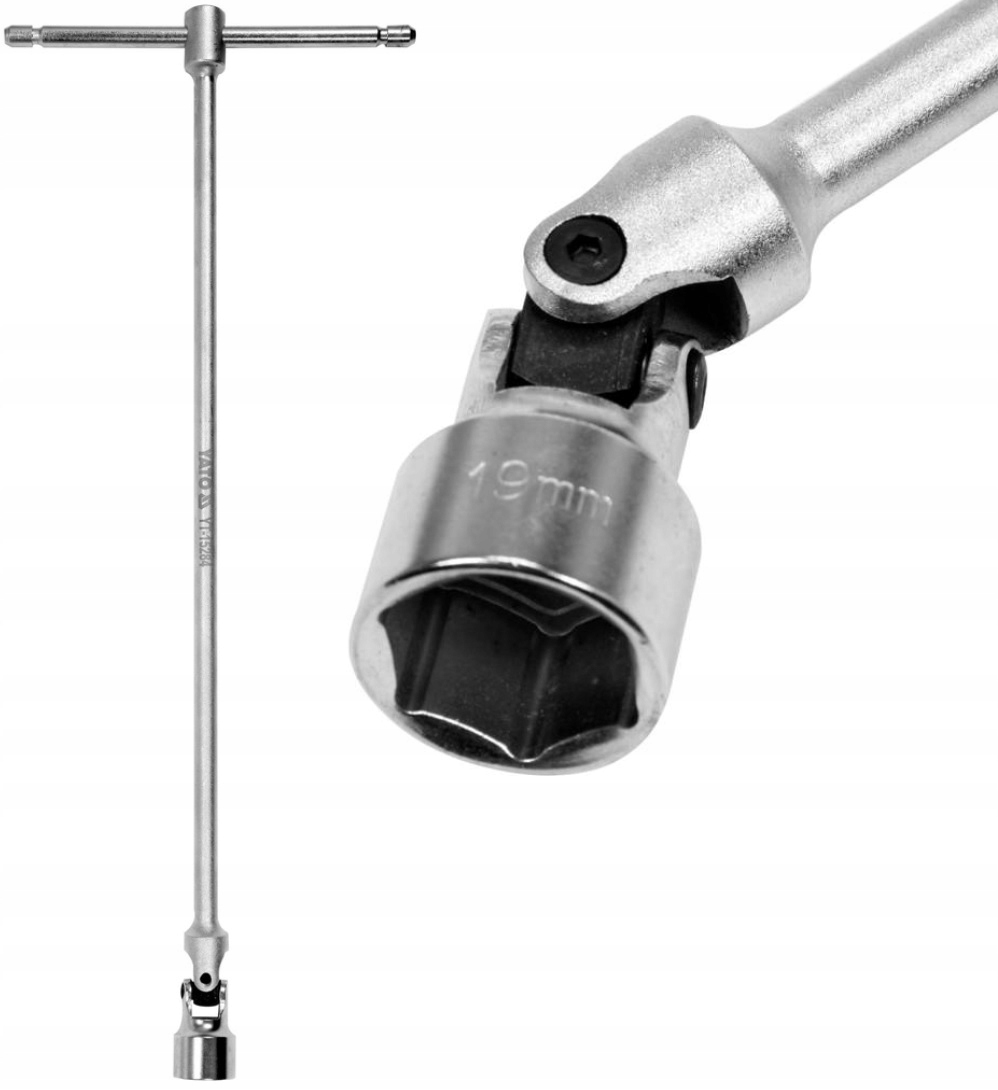 

Yato Klucz Nasadowy Typ T Z Przegubem Hex 450x19MM