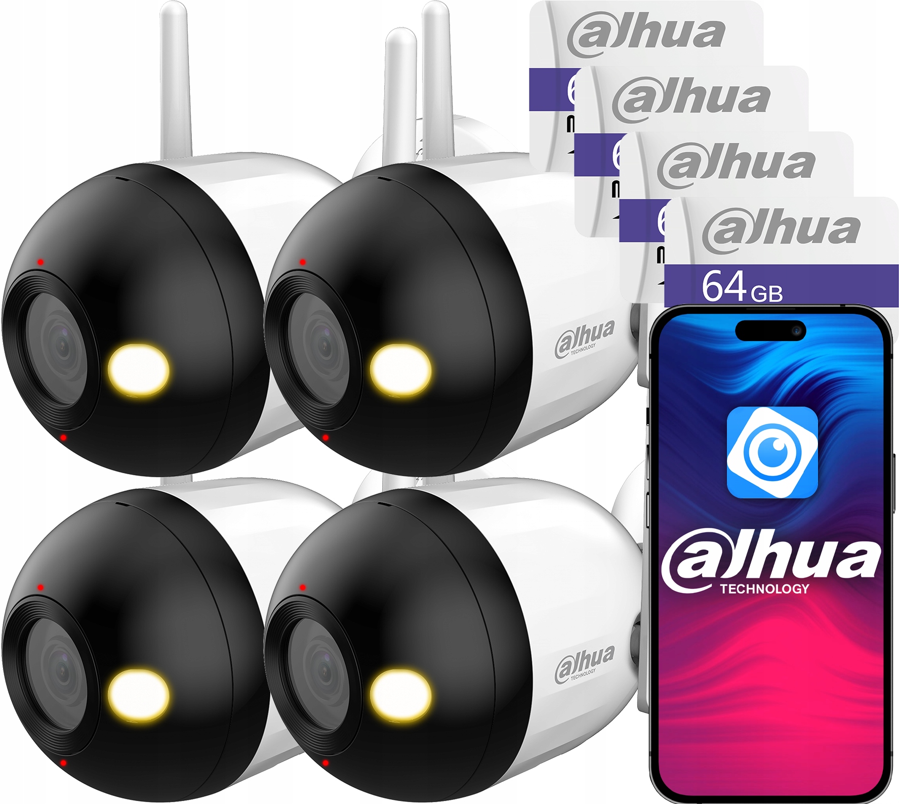 WiFi kamera Dahua x4 4MPx F4C-PV Smart Dual Light 64GB Audio Detekcia Ai