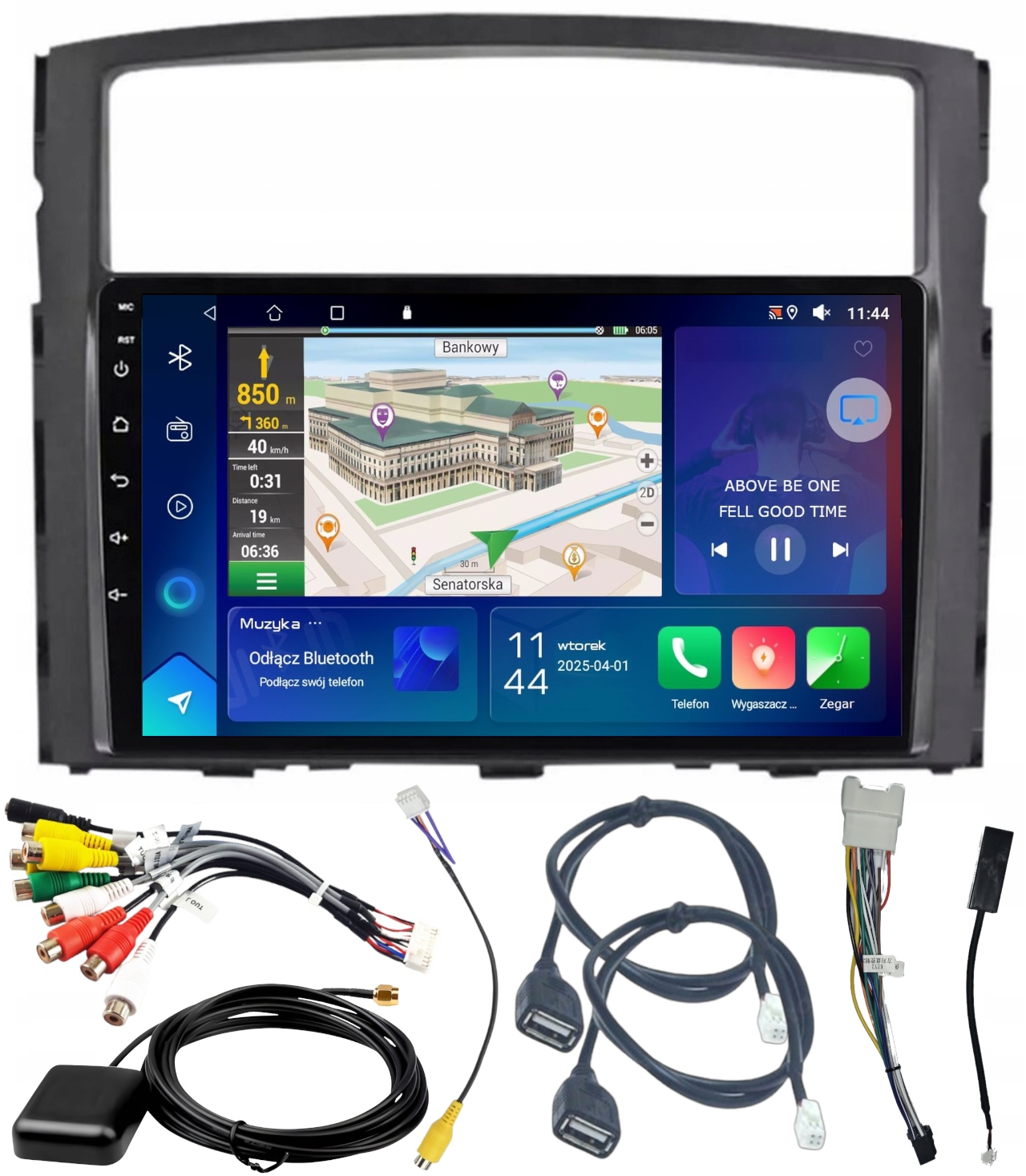 Gps Navigace Mitsubishi Pajero 2006-2014 Wifi Carplay Usb 2GB 64GB