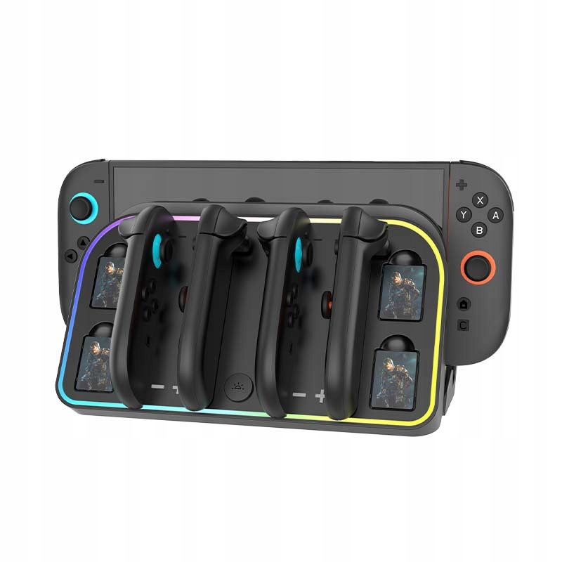 Uchwyt Ścienny 4w1 do Nintendo Switch 2 z Portami Ładowania Joy-Con