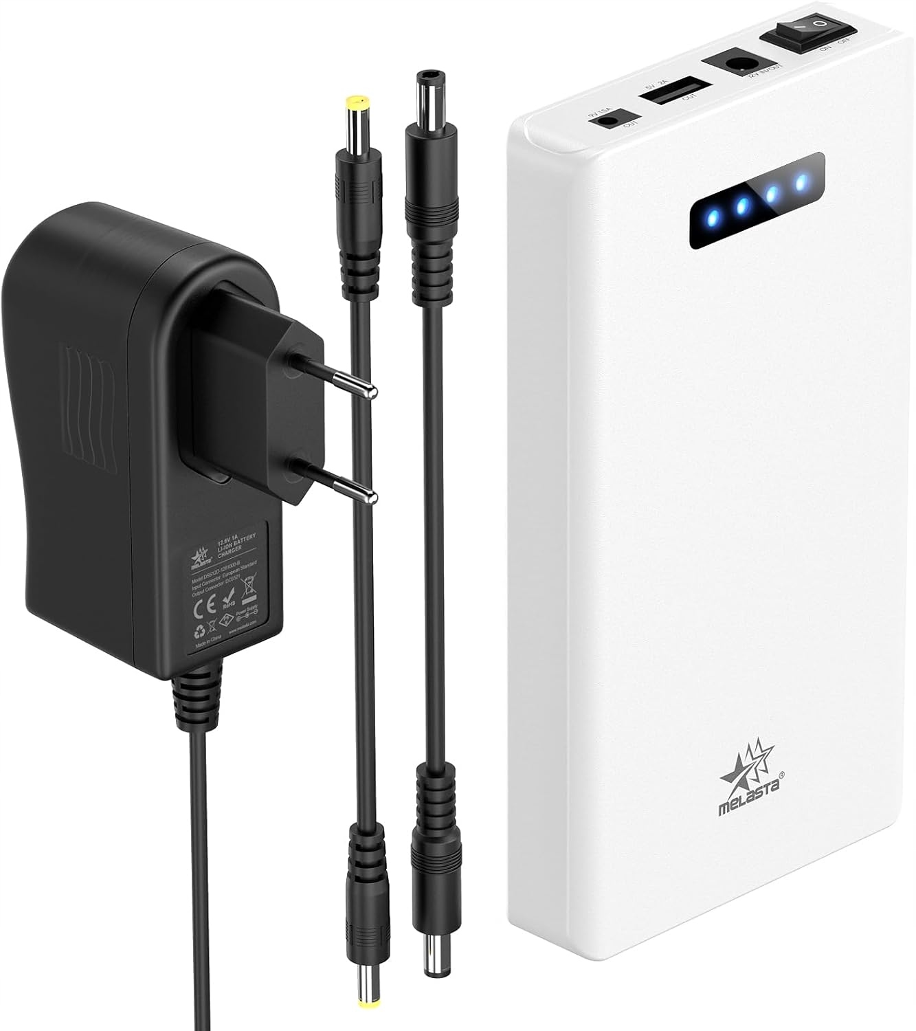 Externí baterie Power Bank 5200 mAh s nabíječkou Bílá