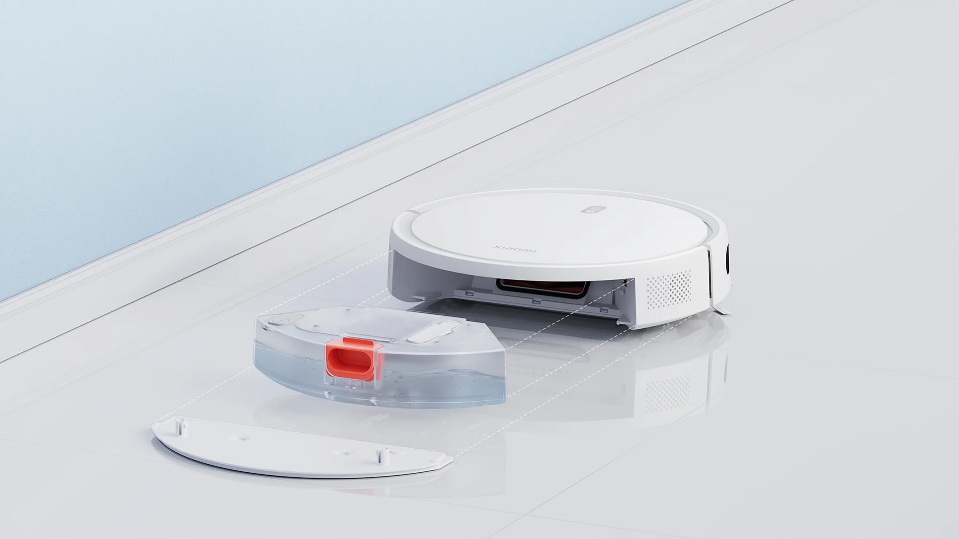 ROBOT SPRZĄTAJĄCY XIAOMI MI VACUUM MOP ODKURZACZ BIAŁY MOPOWANIE FILTR HEPA Moc 35 W