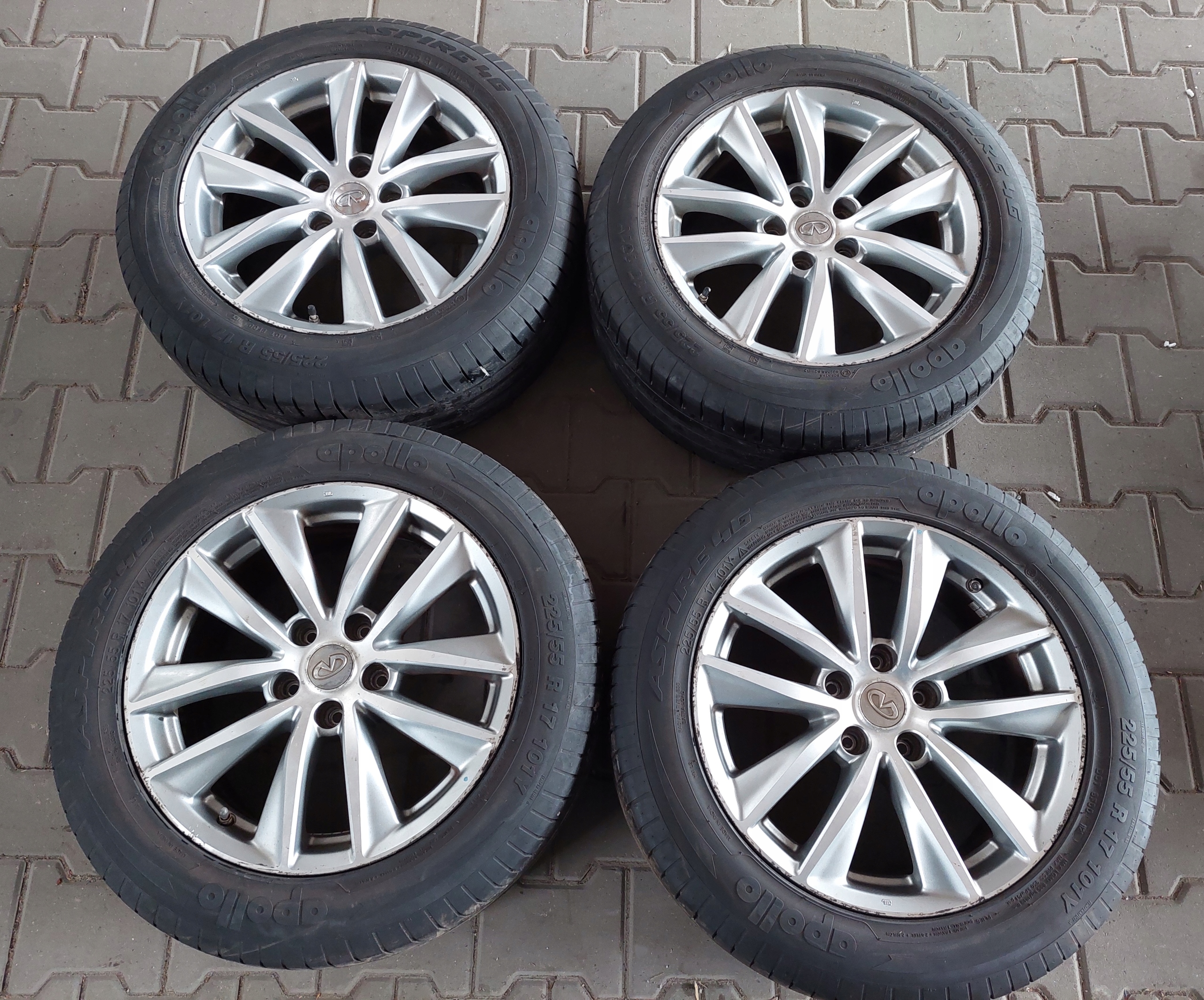 ДИСКИ ЛИТЫЕ ДИСКИ КОЛЕСА ШИНИ 225/55 R 17 ИНФИНИТИ Q50