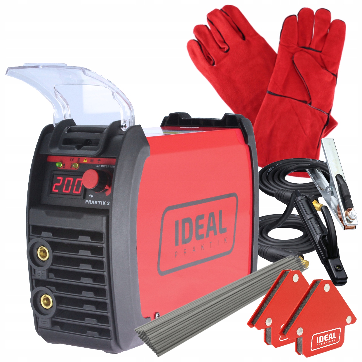 Spawarka inwer. Praktik 205 Digital Ideal Zestaw