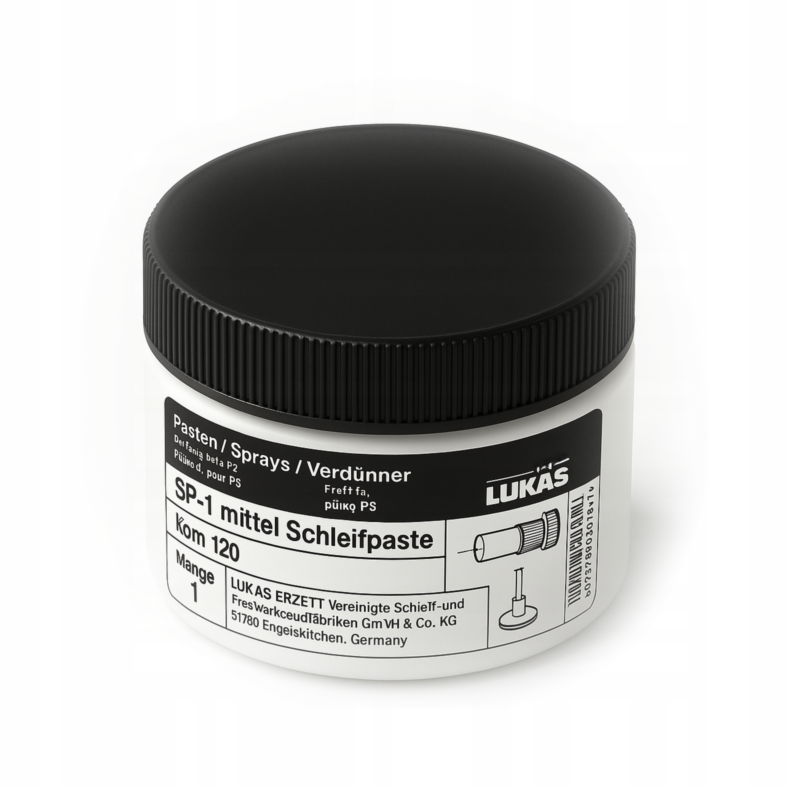 Lukas SP-1 Brusná pasta 120 Střední granulace Ocel a hliník