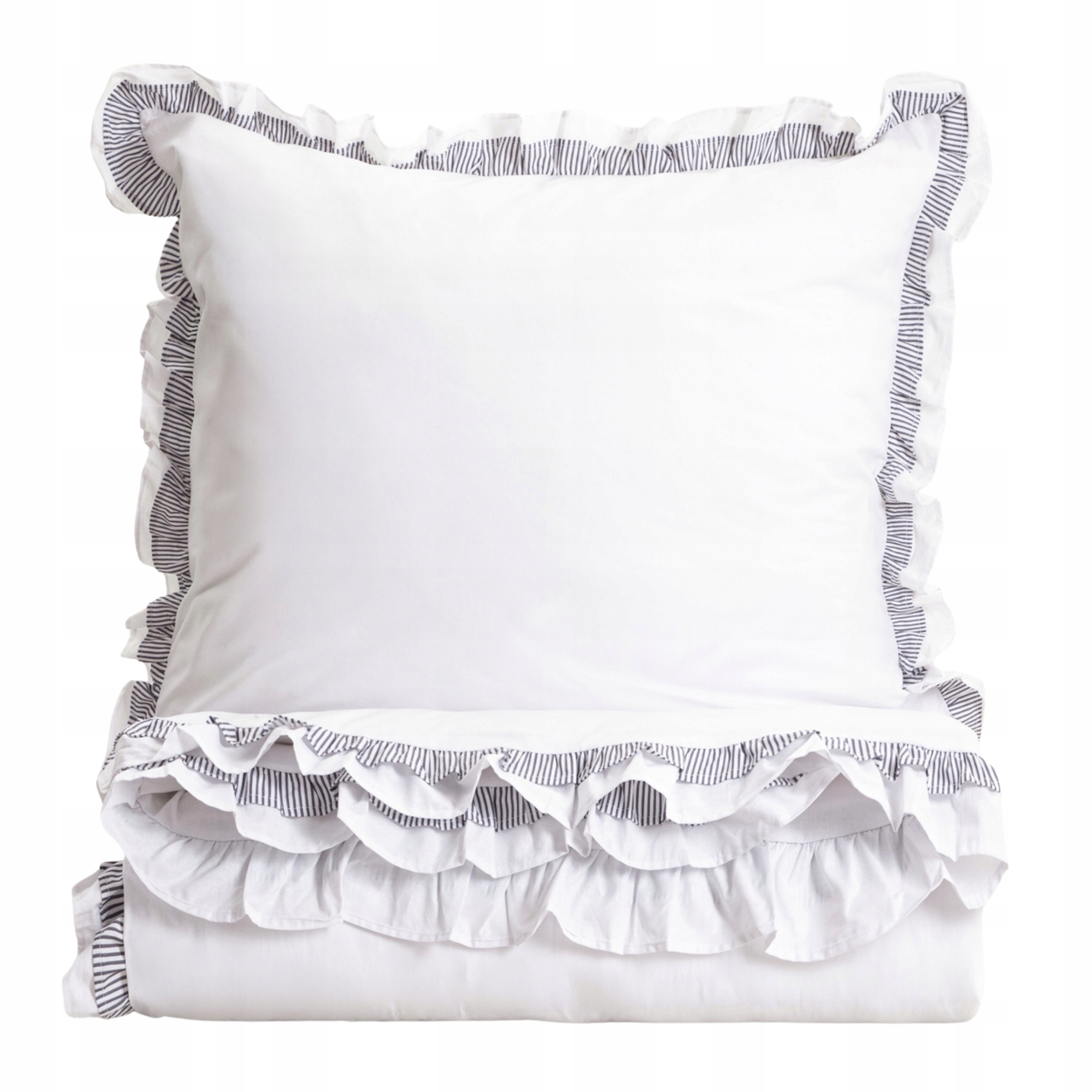 Posteľná Bielizeň Tessia s dvojitým volánom 220x200 2*70x80 cm Homla