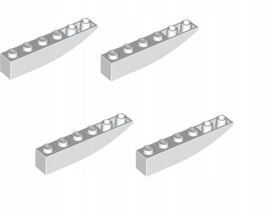 

Lego Skos 6x1 biały 42023 4 szt