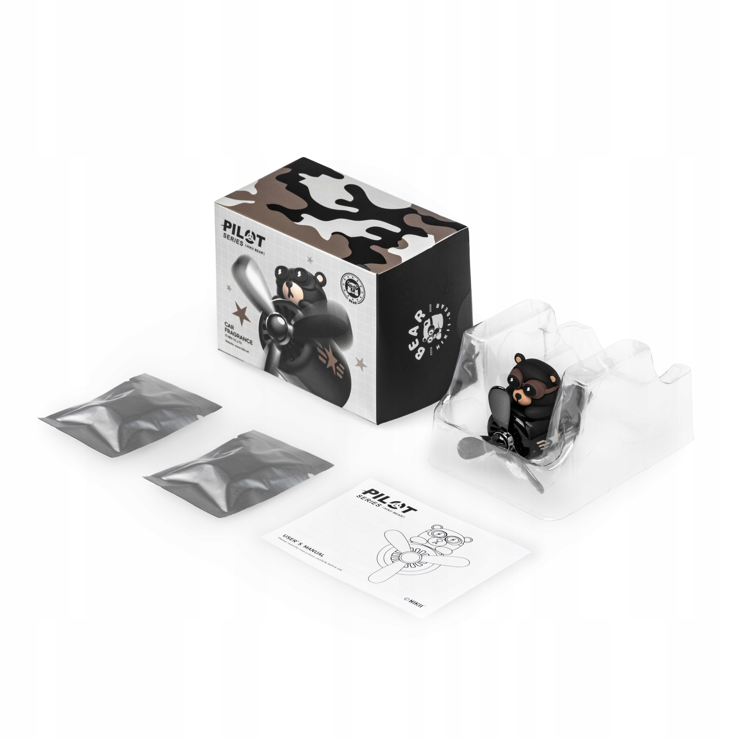 ODŚWIEŻACZ DO AUTA MIŚ PILOT ZAPACH SAMOCHODOWY DO KRATKI AUTA PERFUMY Numer katalogowy producenta 5904905930781