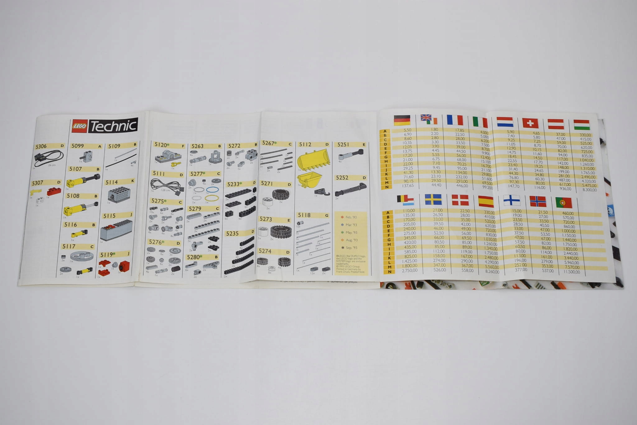 LEGO Service - ulotka serwisowa [1993] A6 Rodzaj instrukcja