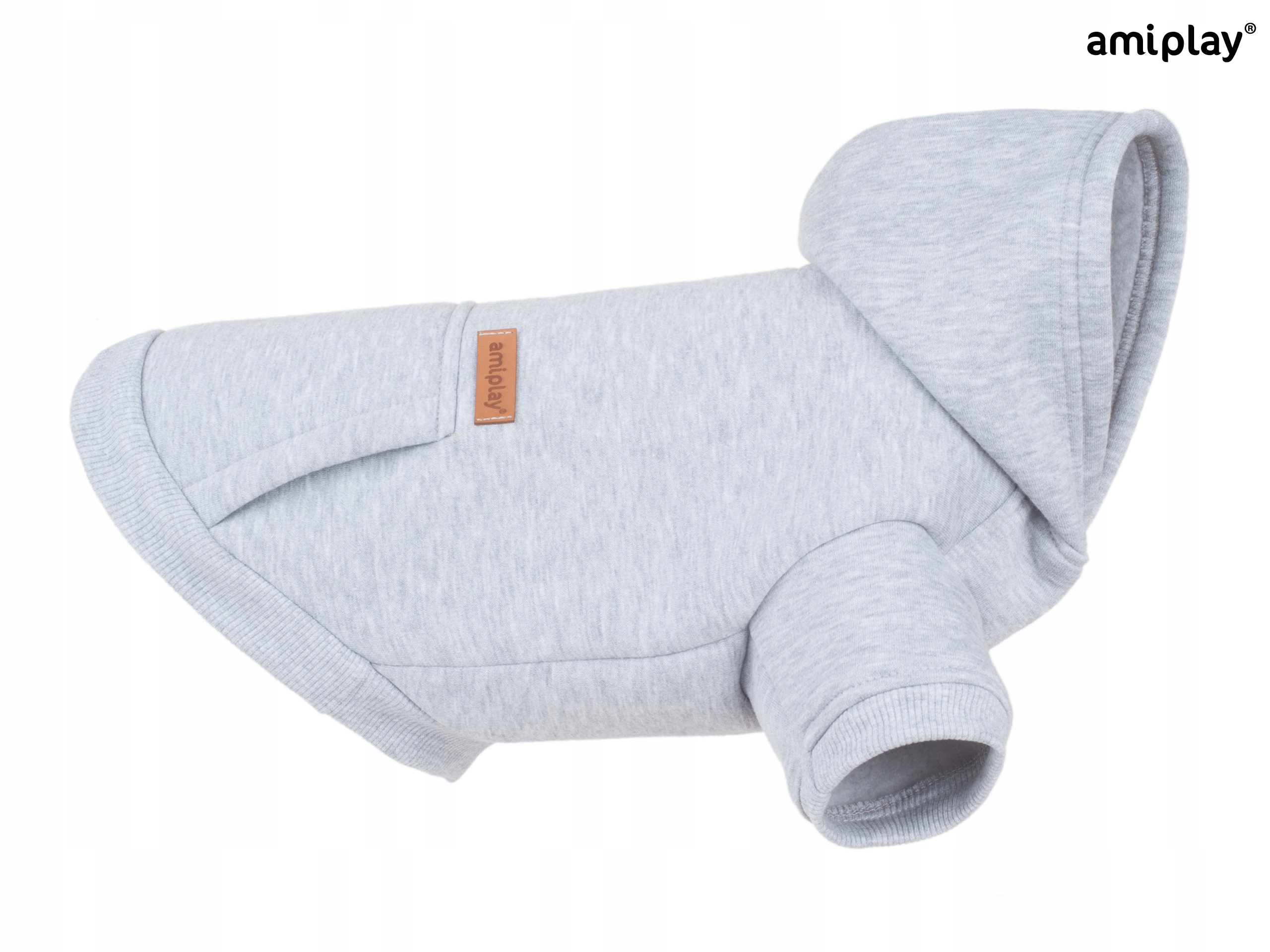 Amiplay Mikina S Kapucí Texas Šedá 40 cm