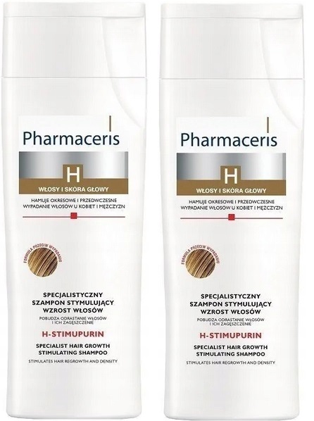 2x Pharmaceris H Stimupurin Szampon stymulujący wzrost włosów 250 ml