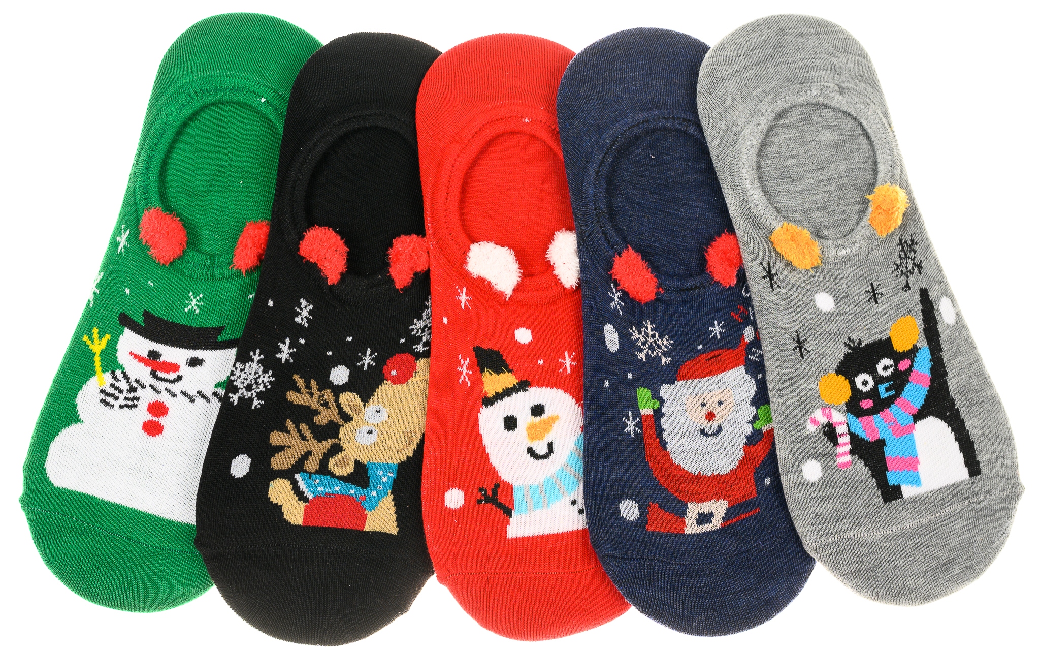 BAWEŁNIANE STOPKI Świąteczne MIKOŁAJ RENIFER 5Par Kod producenta 81188