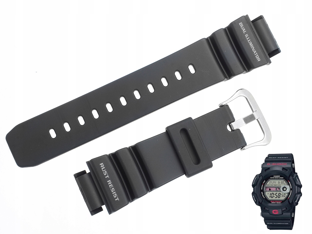 Pásek k hodinkám Casio G-9100 černý originální