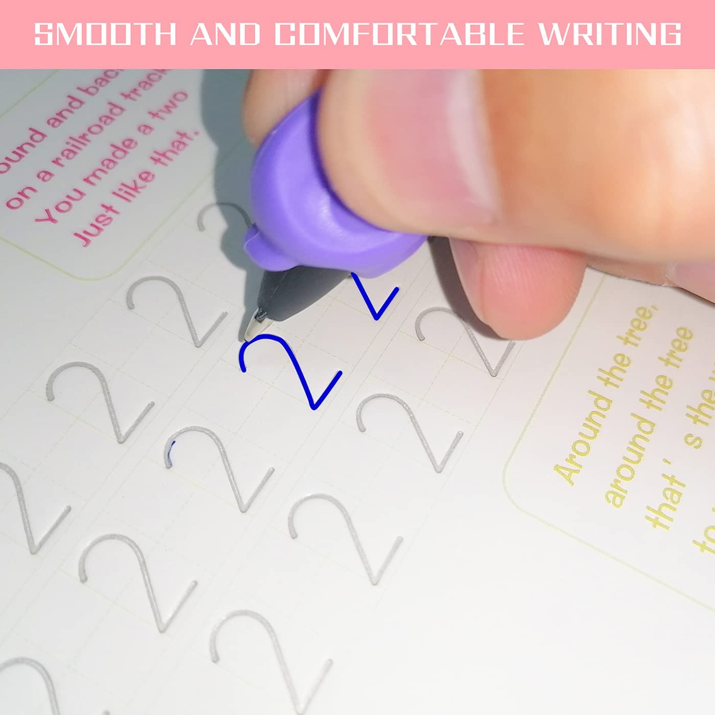 ZESTAW MAGICZNE KSIĄŻECZKI NAUKA PISANIA DŁUGOPIS Bohater brak