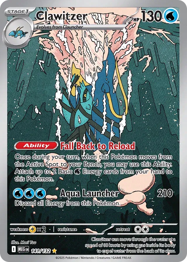 Karta Pokémon - Mega Evolution - 141/132 - Clawitzer
