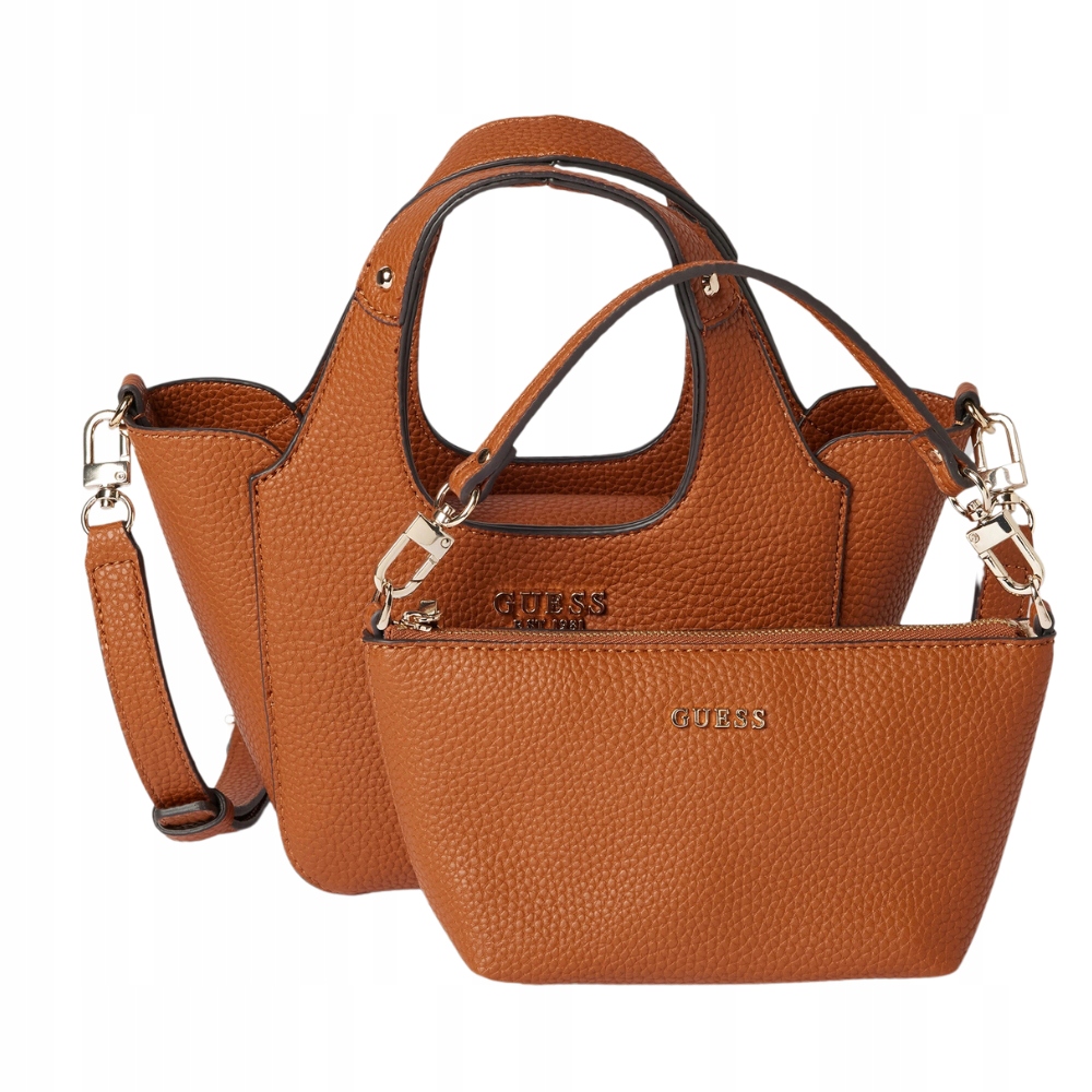 Guess Hnědá dámská kabelka Calista 2 v 1 Mini