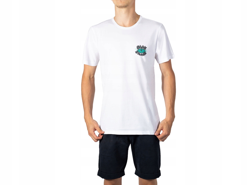 

Bluzka Biała Męska Quiksilver Bawełniany T-Shirt