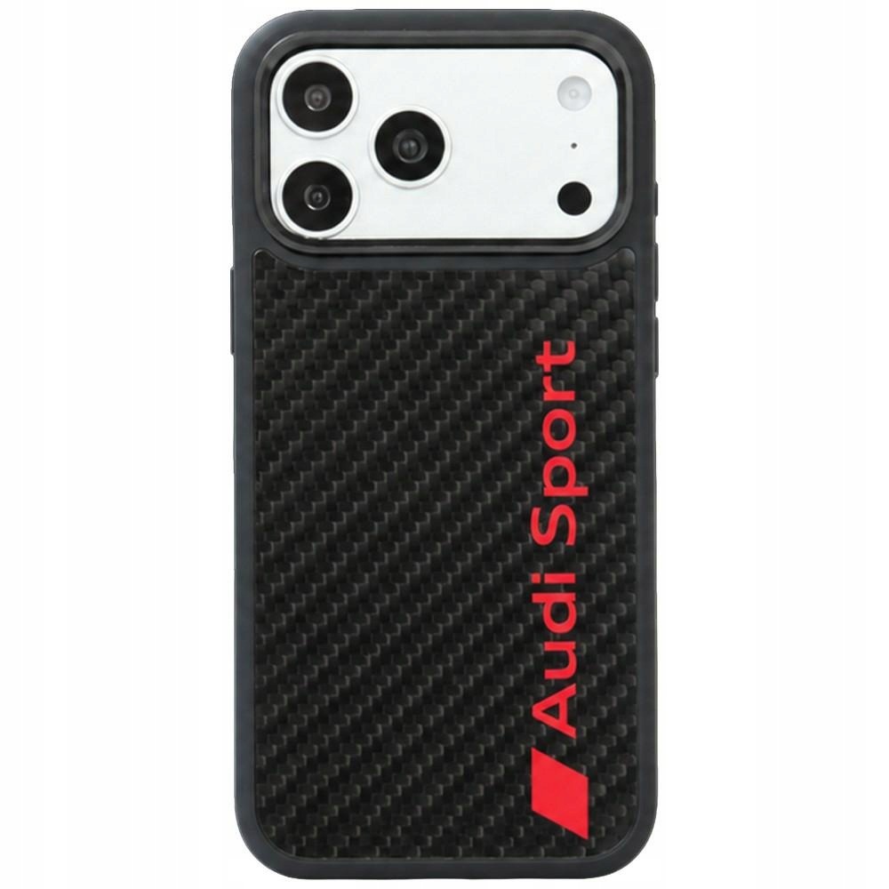 Pouzdro Audi R8 Carbon Fiber MagSafe pro iPhone 18 Pro Max 17 Pro Max, černé