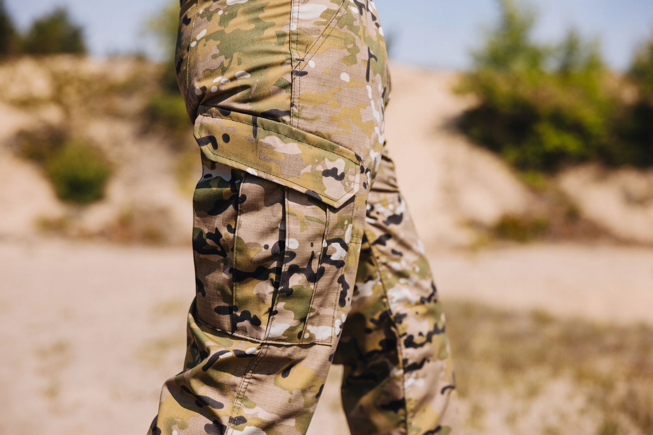 Spodnie wojskowe Multicam Rip-Stop Moro r. M Fason bojówki