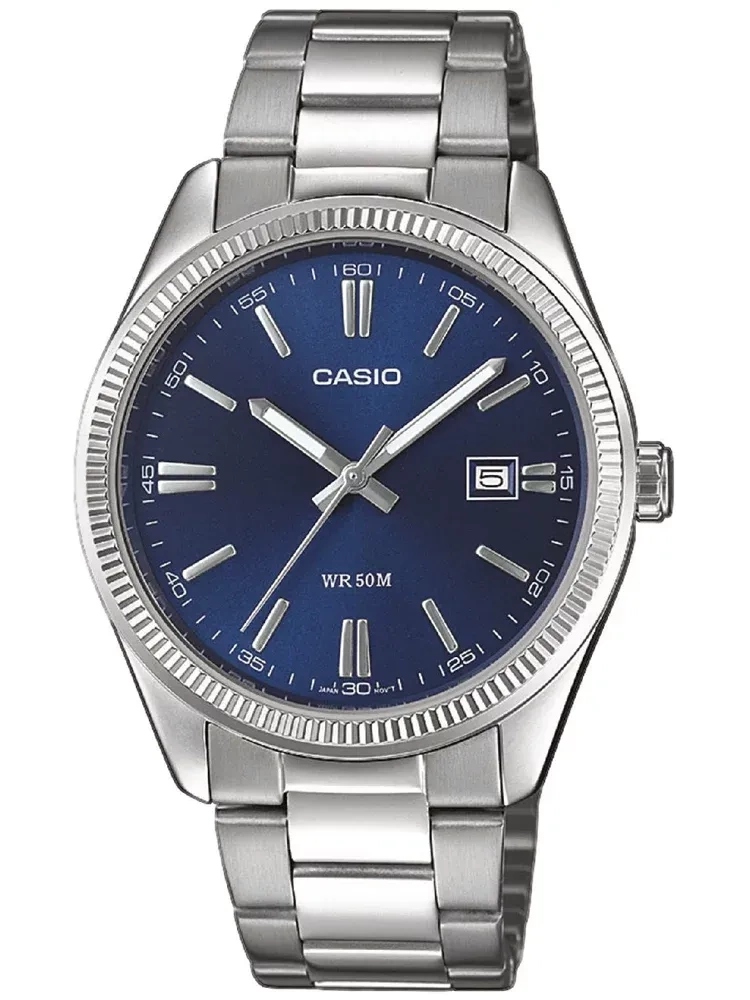 Pánské Hodinky Casio MTP-1302PD-2A Stříbrná Datumovka 50 M Dárek Pro Kluka