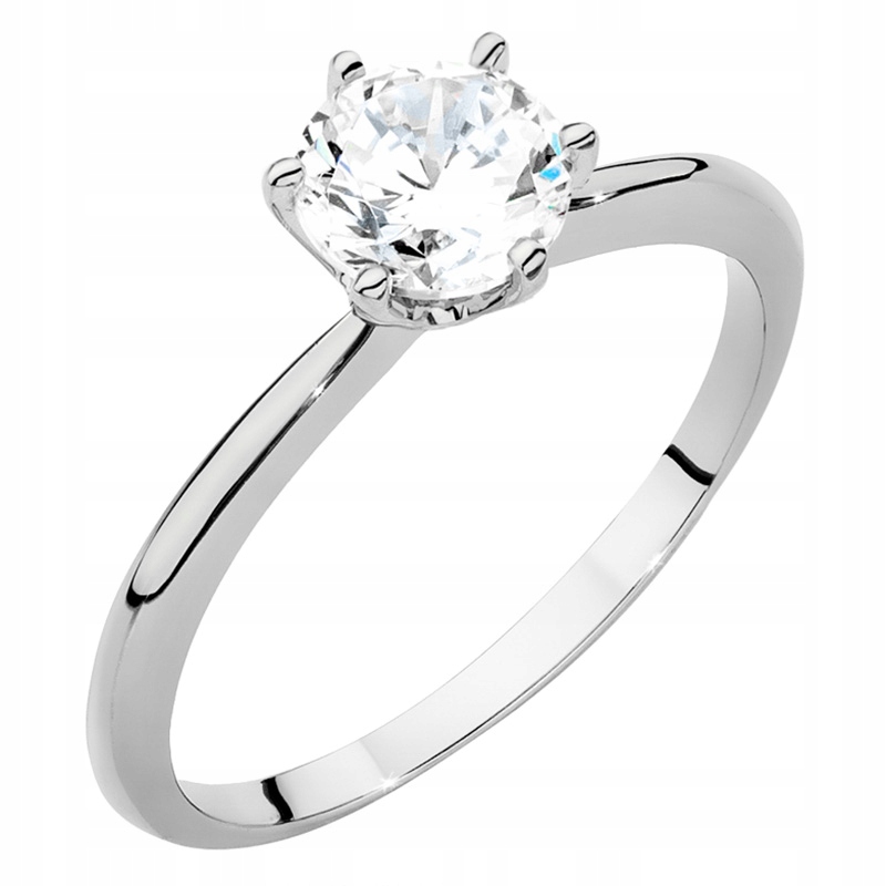 Krásný Zlatý Prstýnek 585 s Briliantem 1,00 ct