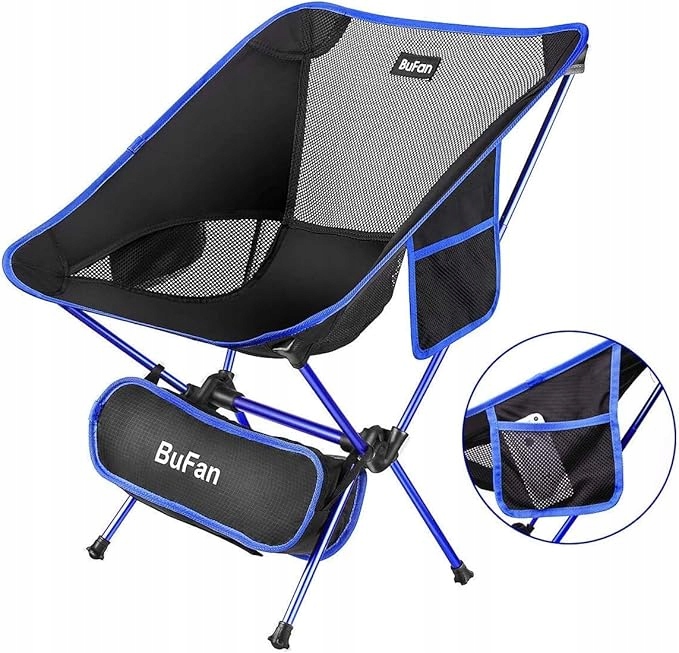 Krzesło Turystyczne Składane Bufan – Lekkie Aluminiowe Do 150 kg