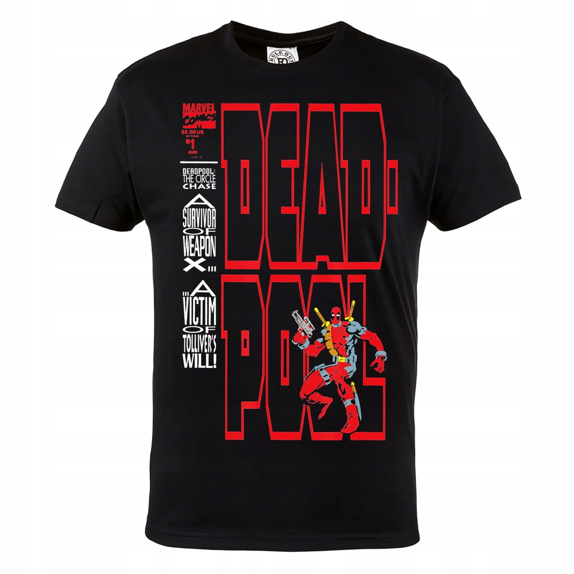 

Męska Koszulka Bawełniana Dla Fana Deadpool Marvel