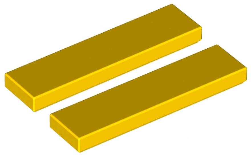

Lego Płytka Płaska 1x4 Żółta (2431/243124) 2szt
