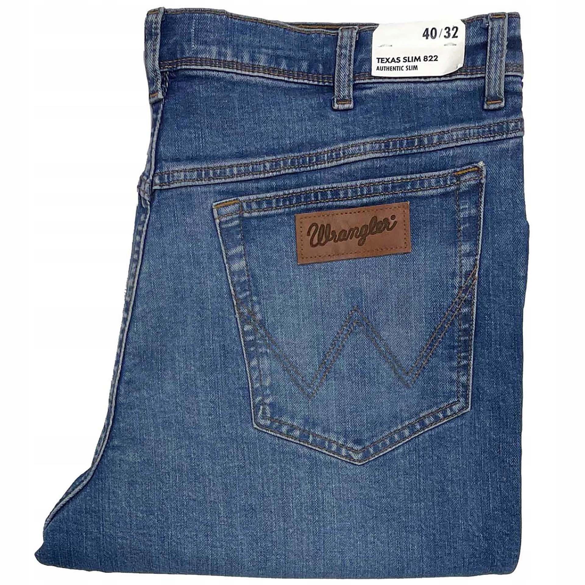 Wrangler Texas Slim 822 Prairie Blue pánské džíny rovné W40 L32