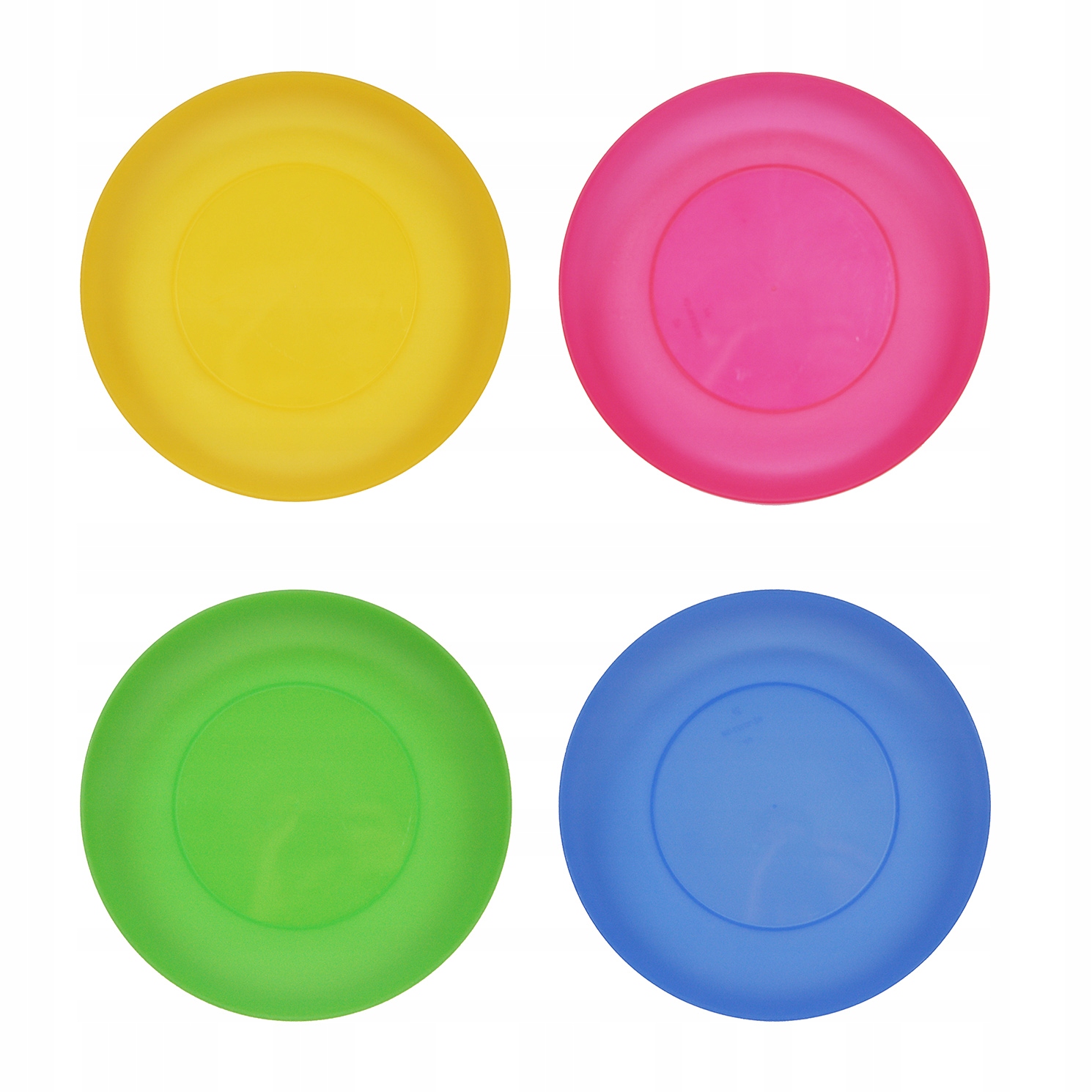 Talerze obiadowe plastikowe wielorazowe 22 cm 4szt