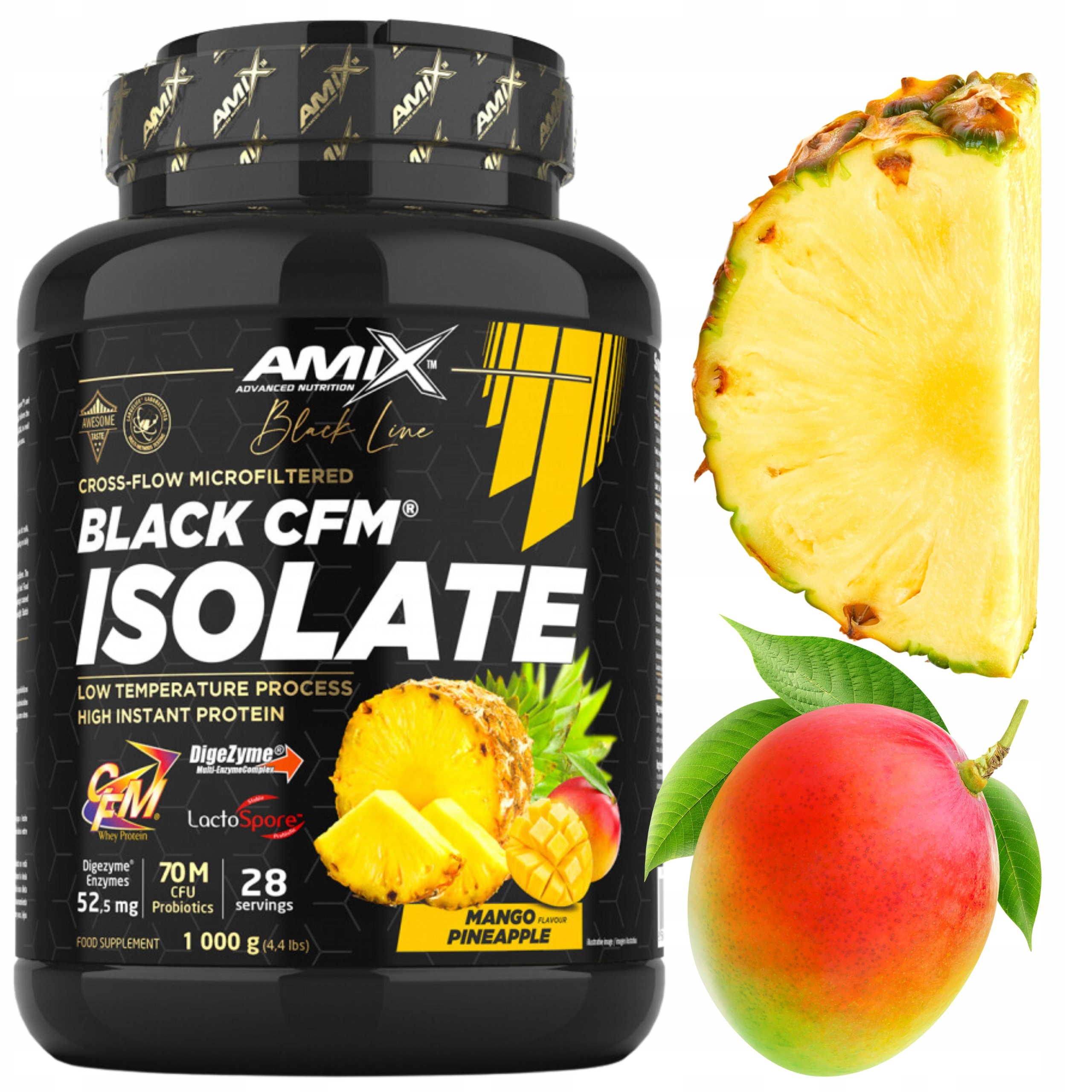 Protein Proteinový izolát Protein Isolate Wpi Mango Ananas Cfm Amix