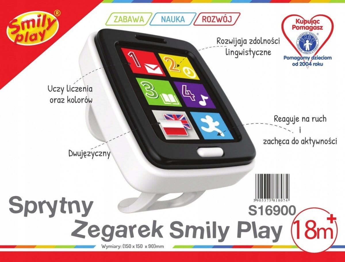 PIERWSZY SMARTWATCH ZEGAREK DLA DZIECI Smily Play Marka Zemge
