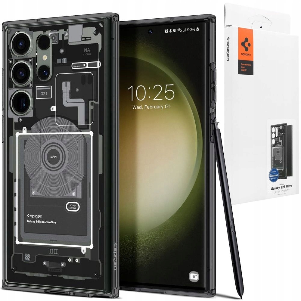 

Etui do Galaxy S23 Ultra, Spigen Hybrid Zero One