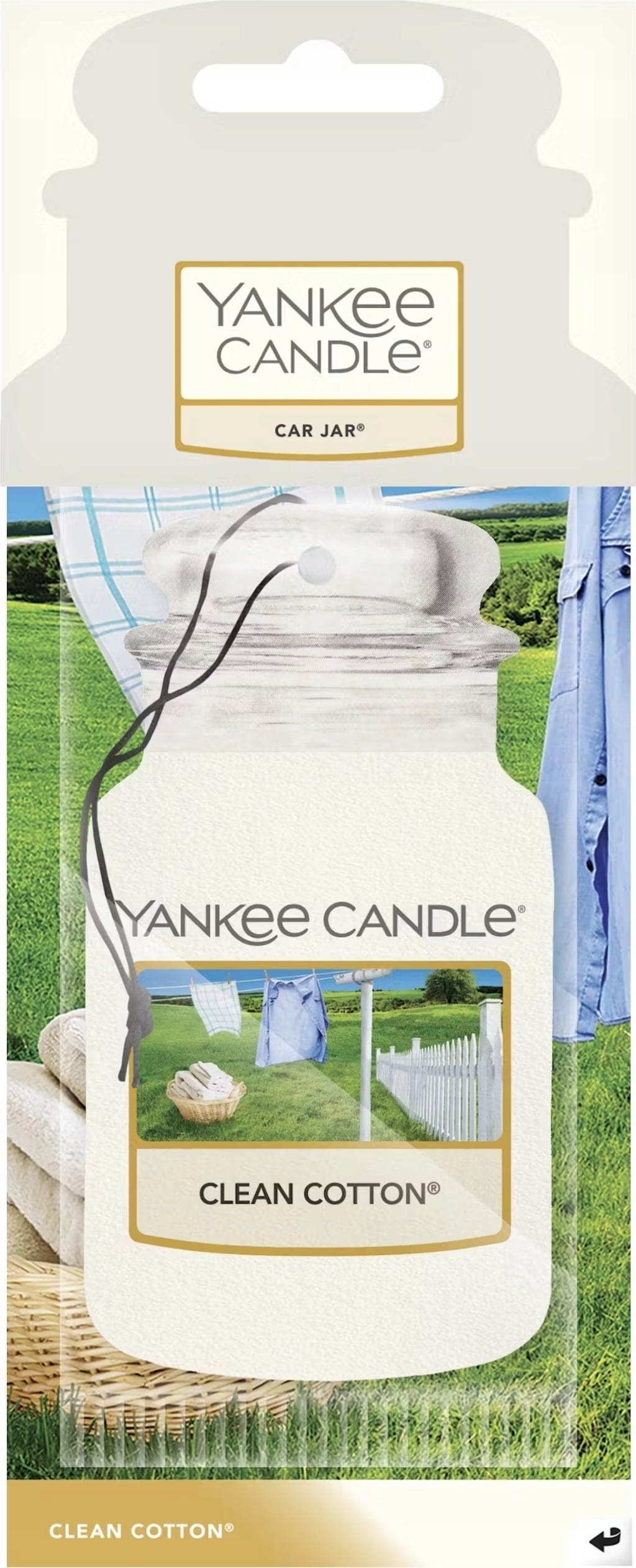 Zapach Do Samochodu Yankee Candle Car Jar Zawieszka Clean Cotton
