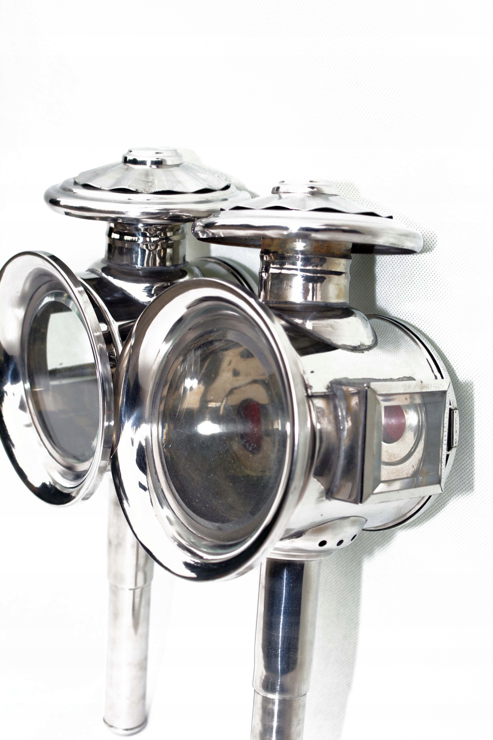 Lampy Do Kočáru Komplet Obvod Kroužku 150 mm Srebné